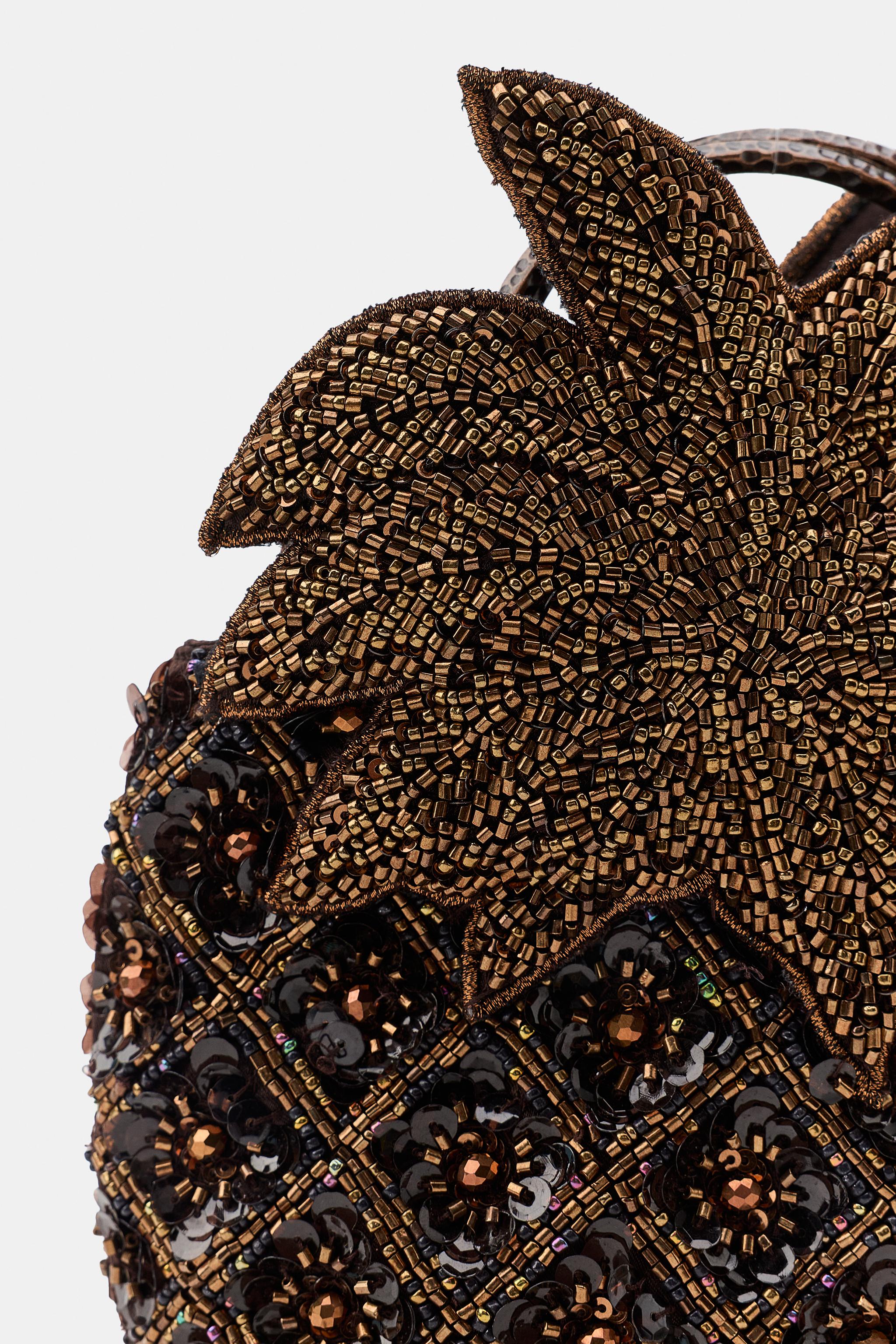 BEADED FRUIT MINI BAG